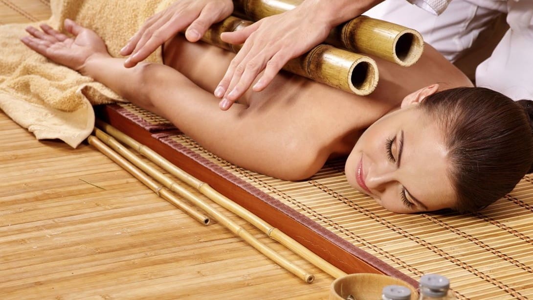 An invigorating Bamboo massage