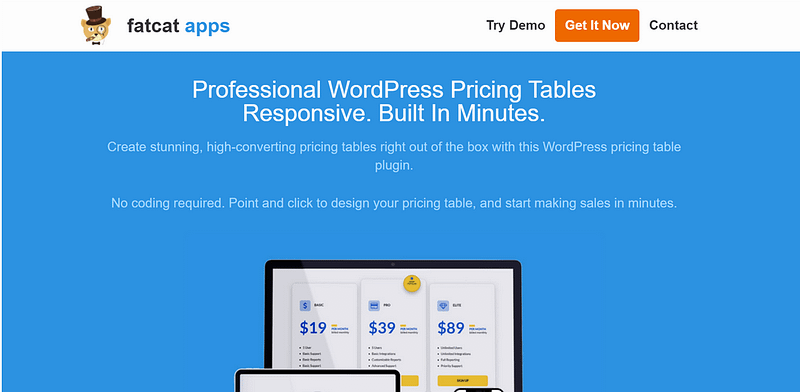 Easy Pricing Table Plugin
